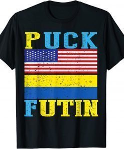 T-Shirt Puck Futin Meme I Stand With Ukraine Ukrainian Lover support