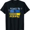 Peace to ukraine pride UKRAINIAN ROOTS, support ukraine flag TShirt