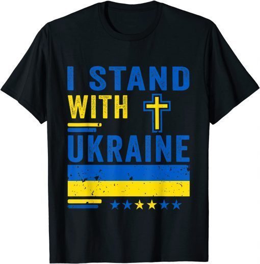 Ukrainian Flag I Stand With Ukraine Men,women and kids 2022 T-Shirt