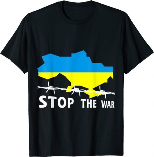 TShirt Stop The War In Ukraine Map 2022