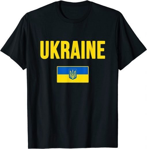 Ukraine Ukrainian Flag Souvenir Love Gift Official Tee Shirts