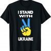 Support Ukraine I Stand With Ukraine Ukrainian Flag Tee T-Shirt
