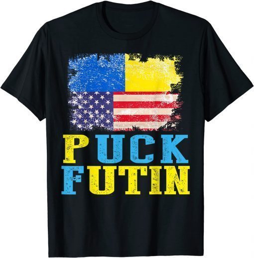 TShirt Puck Futin Meme I Stand With Ukraine Ukrainian Lover support