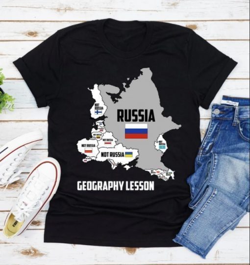 T-Shirt I Stand With Ukraine, It's Not Russia Europe Map, Free Ukraine