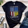 I Stand With Ukraine, Ukraine Flag , American Flag Unisex Shirts