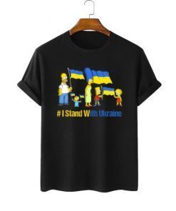 The Simpsons I stand with Ukraine, Simpsons Suport Ukraine Shirt