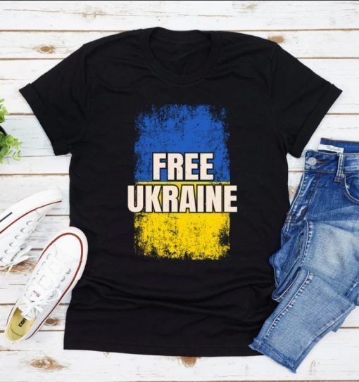 I Stand With Ukraine, Support Ukraine, Free Ukraine TShirt