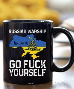 Mug Russian Warship Go F Yourself, Stand With Ukraine