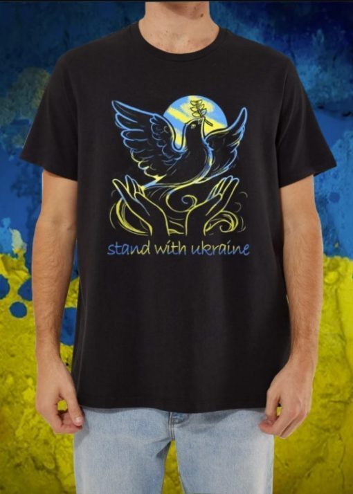Classic No War,Ukraine Freedom and Peace Dove, Stand With Ukraine, Free For Unkraine TShirt