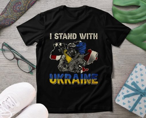 I Support Ukraine, Veteran Support, Ukrainian Lover Support T-Shirt