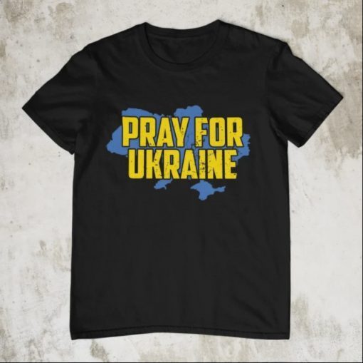 Pray For Ukraine, Support Ukraine, I Stand With Ukraine Official T-Shirt