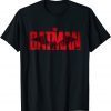 T-Shirt The Batman Crimson Drawn Bat Logo