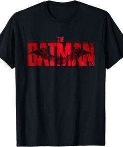 T-Shirt The Batman Crimson Drawn Bat Logo