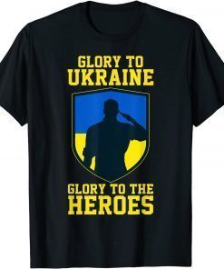 Official Glory to Ukraine! Glory to the heroes! Support Ukraine TShirt