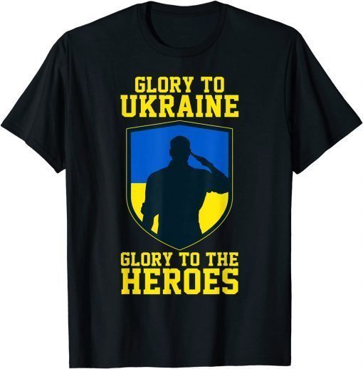 Official Glory to Ukraine! Glory to the heroes! Support Ukraine TShirt