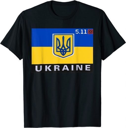 T-Shirt 5.11 Ukraine Flag President Zelensky Support Ukraine