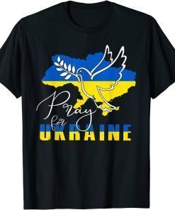 Official Pray For Ukraine Shirt Dove Flag I Stand With Ukraine Shirts