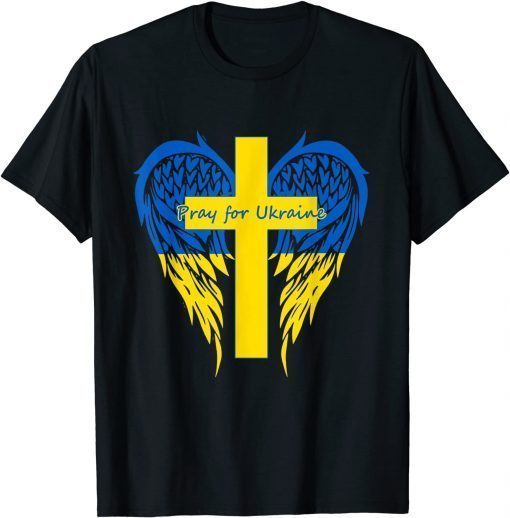 Official Pray For Ukraine Flag Free Ukraine I Support Ukrainian TShirt