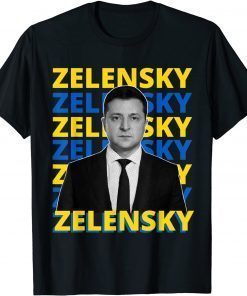 TShirt Volodymyr Zelensky president of Ukraine Support Ukraine 2022