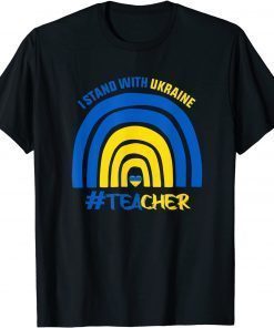 Classic Teacher Support Ukraine I Stand With Ukraine TShirt