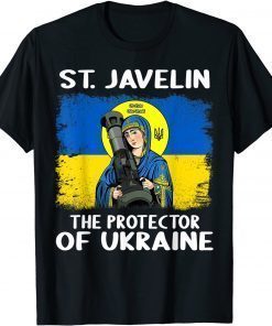 St. Javelin The Protector Of Ukraine Vintage Retro Unisex T-Shirt