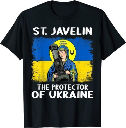 St. Javelin The Protector Of Ukraine Vintage Retro Unisex T-Shirt