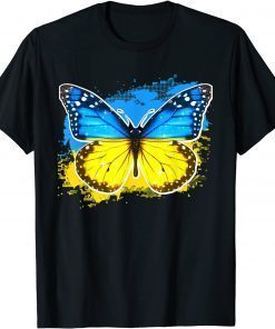 2022 Ukraine Flag Ukrainian Butterfly ,Ukraine Butterfly Shirts