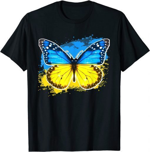 2022 Ukraine Flag Ukrainian Butterfly ,Ukraine Butterfly Shirts