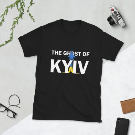 T-Shirt The Ghost of Kyiv , Ukraine, Flying legend, Show Your Support Ukraine, I Stand With Ukraine