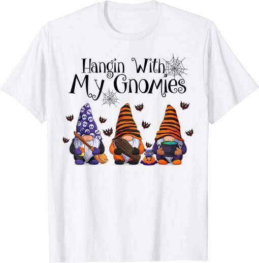 3 Nordic Gnomes Gnome Hangin' with My Gnomies Halloween Limited Shirt