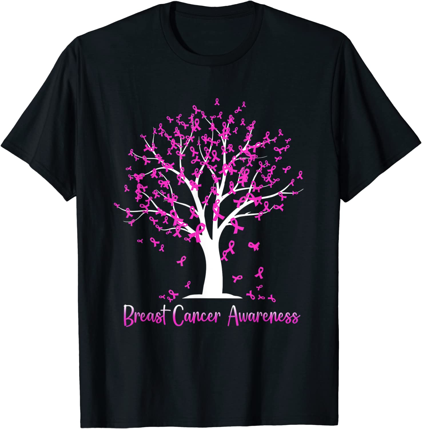 Breast Cancer Awareness Month Tree Pink Ribbon Limited Shirt