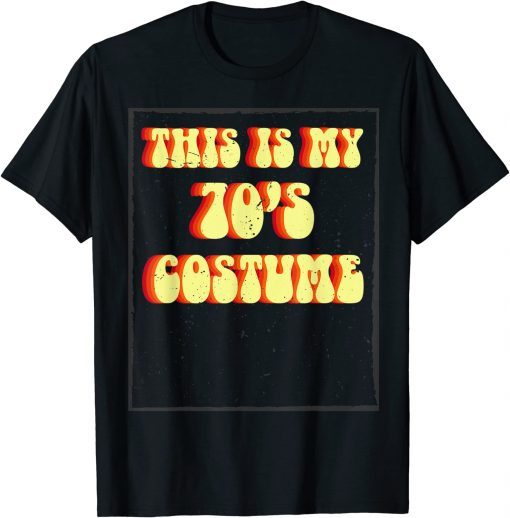 Retro This is My 70's Costume Groovy Peace Halloween Limited Shirt