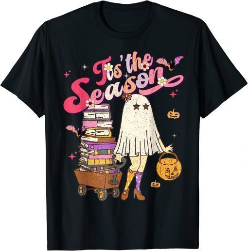 Tis' the Season Pumpkin Boo 60s 70s Hippie Halloween Costume Limited Shirt