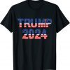 Trump 2024 Retro Vintage USA Flag Limited Shirt