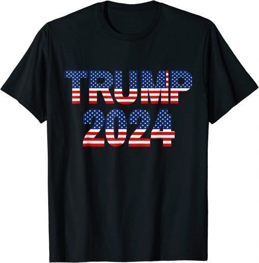 Trump 2024 Retro Vintage USA Flag Limited Shirt
