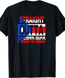 Straight Outta Puerto Rico, Puerto Rican lover Flag Unisex T-Shirt