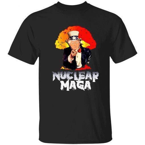 Trump uncle sam nuclear maga funny shirt