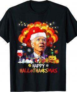 Joe Biden Happy Hallothanksmas Merry Halloween Classic T-Shirt