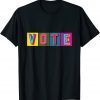 Cool Colorful Vote In Presidential Election Graphic Tee Shirt