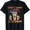 Trump Drinking Beer Halloween Costume Sarcastic Anti Biden Shirts