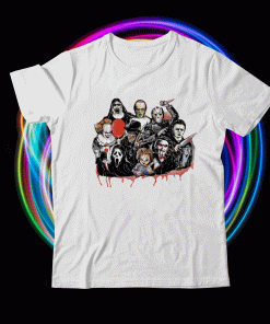Horror Bleached Spooky Halloween Vintage TShirt
