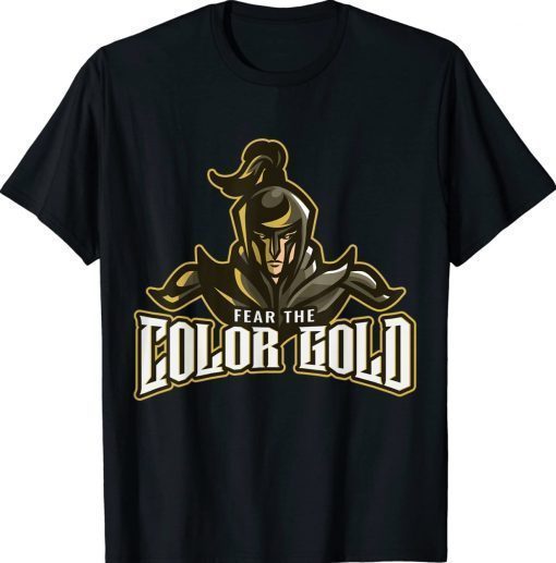 Color Gold Fear Knights Novelty Dragon Unisex TShirt