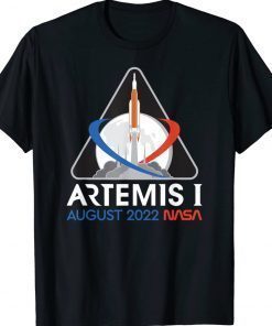 Artemis 1 Mission Patch Launch Date August 2022 Vintage TShirt