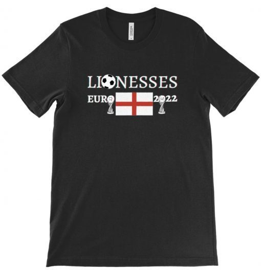 England Lionesses Euro 2022 Football Flag Fan Winners Champion Vintage TShirt