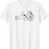 Scooby Doo Lying Down Front Shot Pose Vintage TShirt