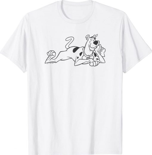 Scooby Doo Lying Down Front Shot Pose Vintage TShirt