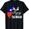 Pray For Taiwan Support Taiwanese Flag Heart Unisex TShirt