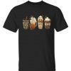 Horror movie and coffee halloween funny shirts