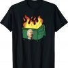 Biden Dumpster Fire Funny Confused Biden Anti Biden 2024 TShirt