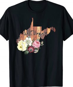 West Virginia Mountain Mama Almost Heaven Flowers 2022 TShirt